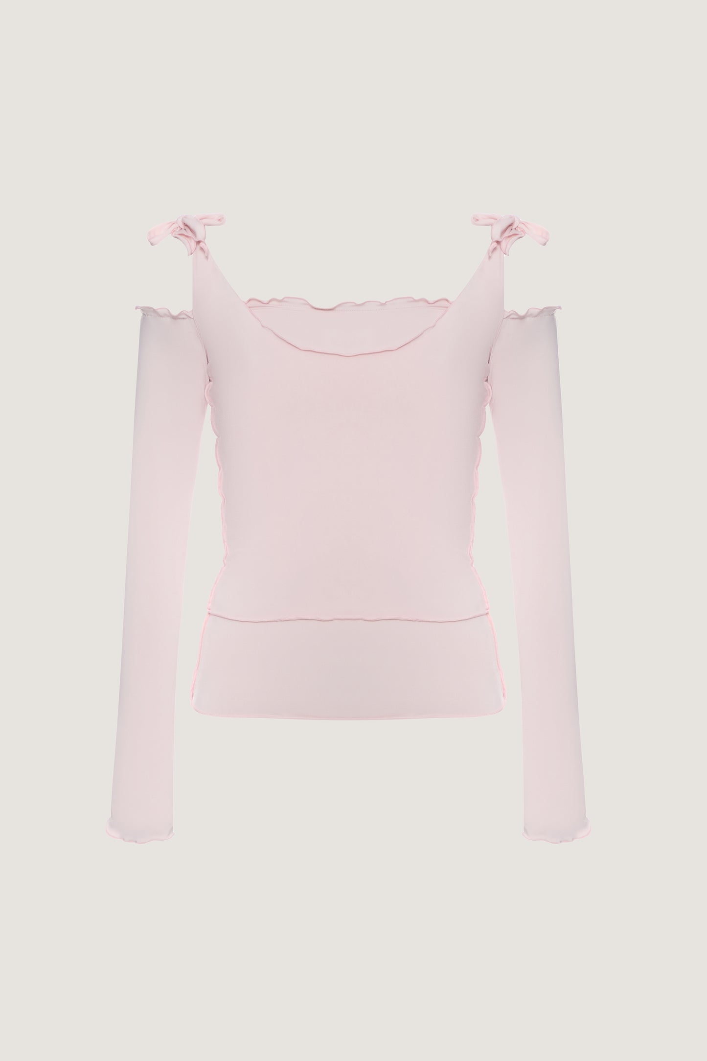 Layered longsleeve in pink