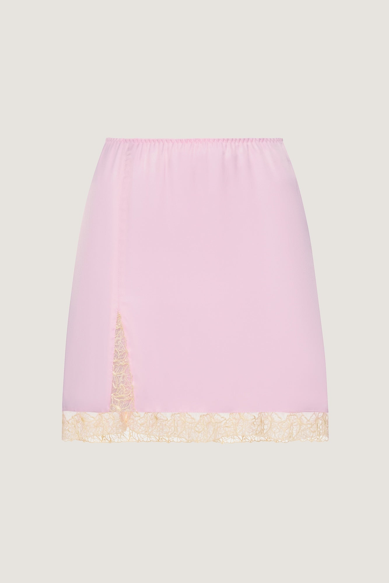 Mini skirt with lace