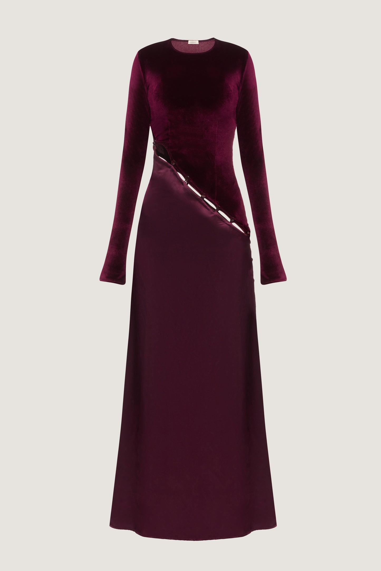 Festive dress in wine colour