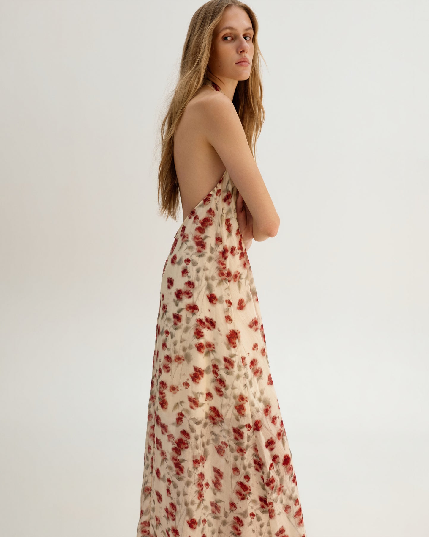 Rose Garden Halter Dress