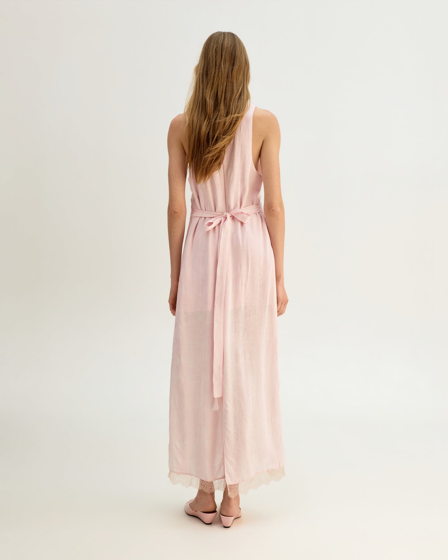 Blush Lace Slip Dress