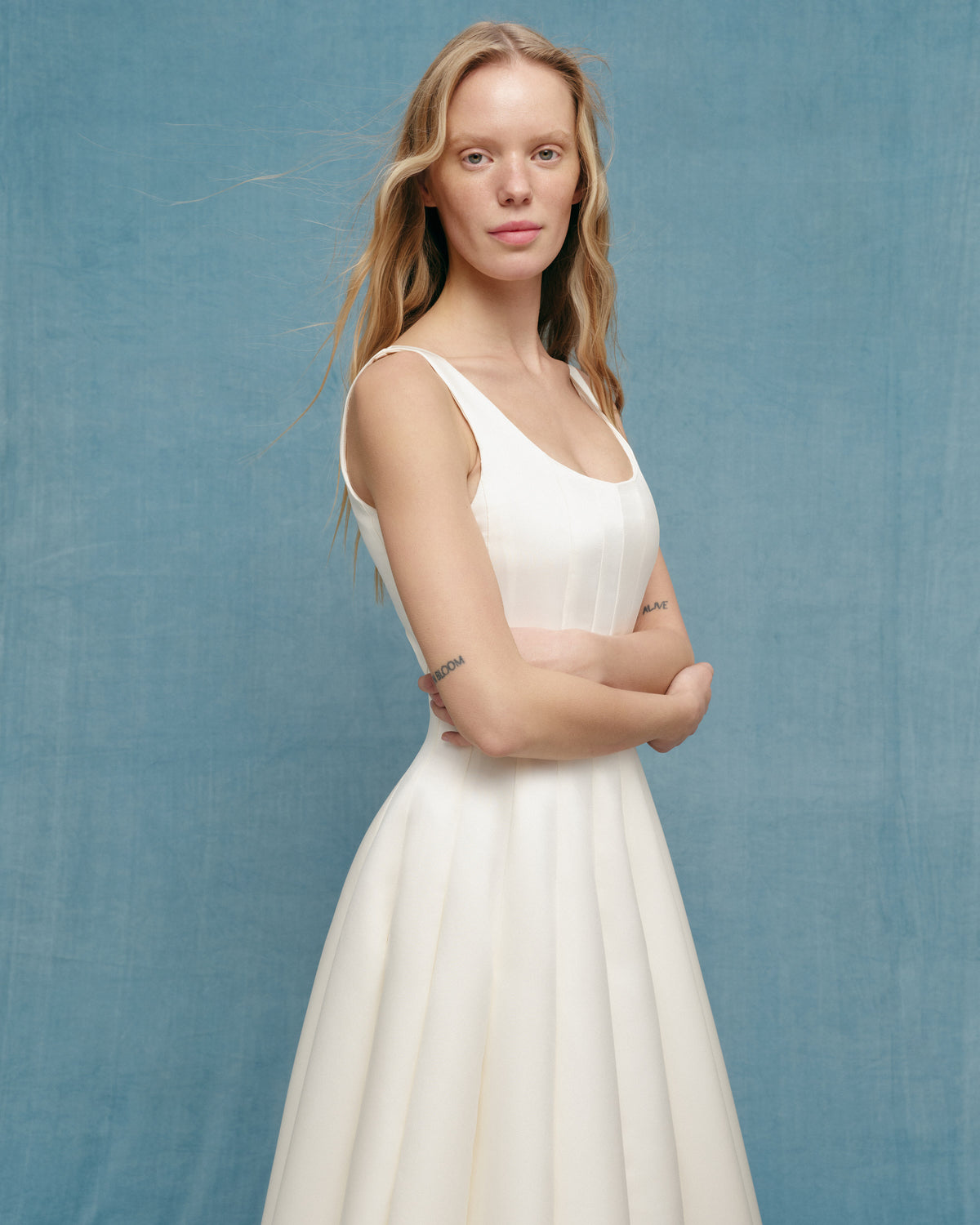 Princess dress in milk