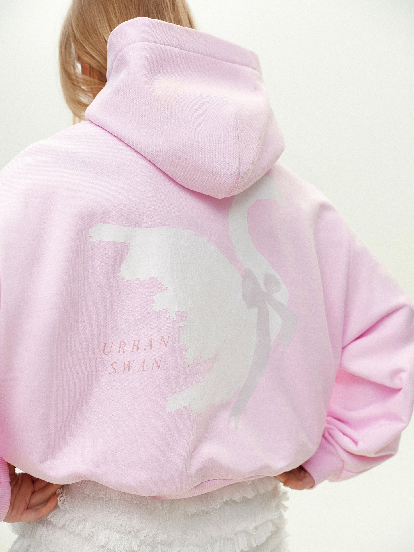Hoodie Urban Swan in pink