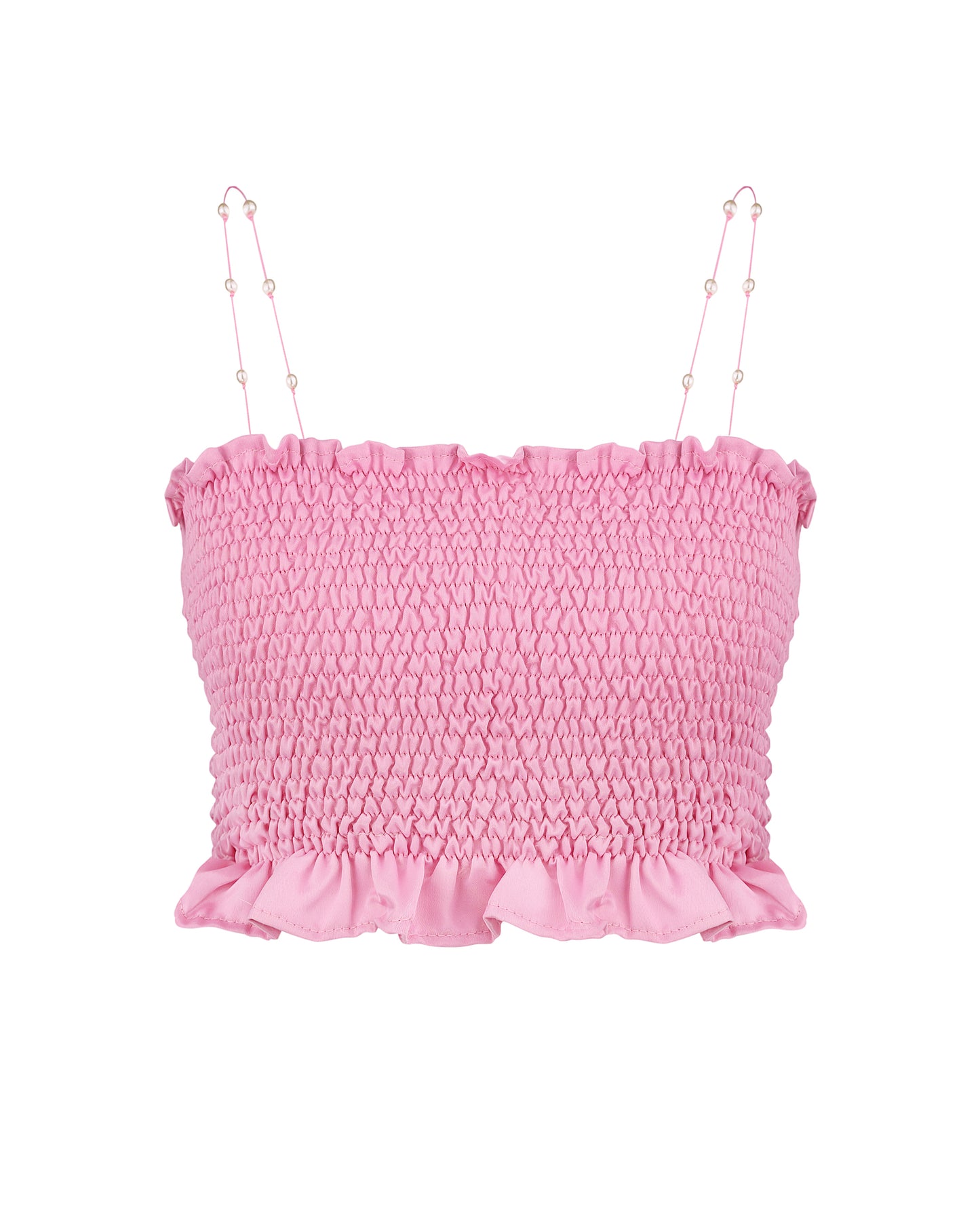 Pink top with pearls