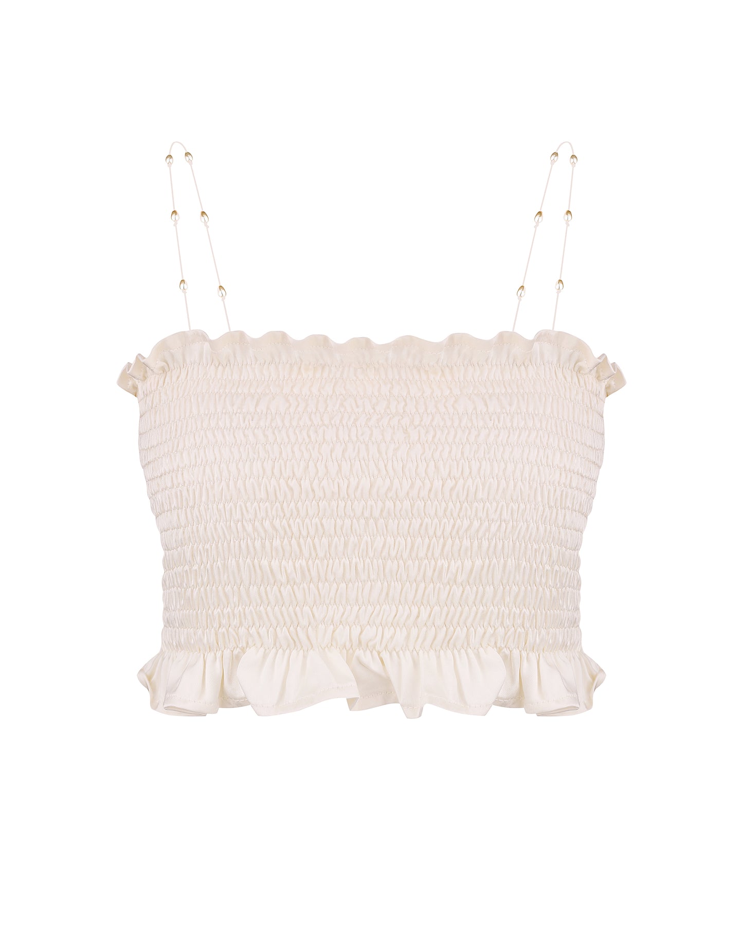 Milk top with pearls