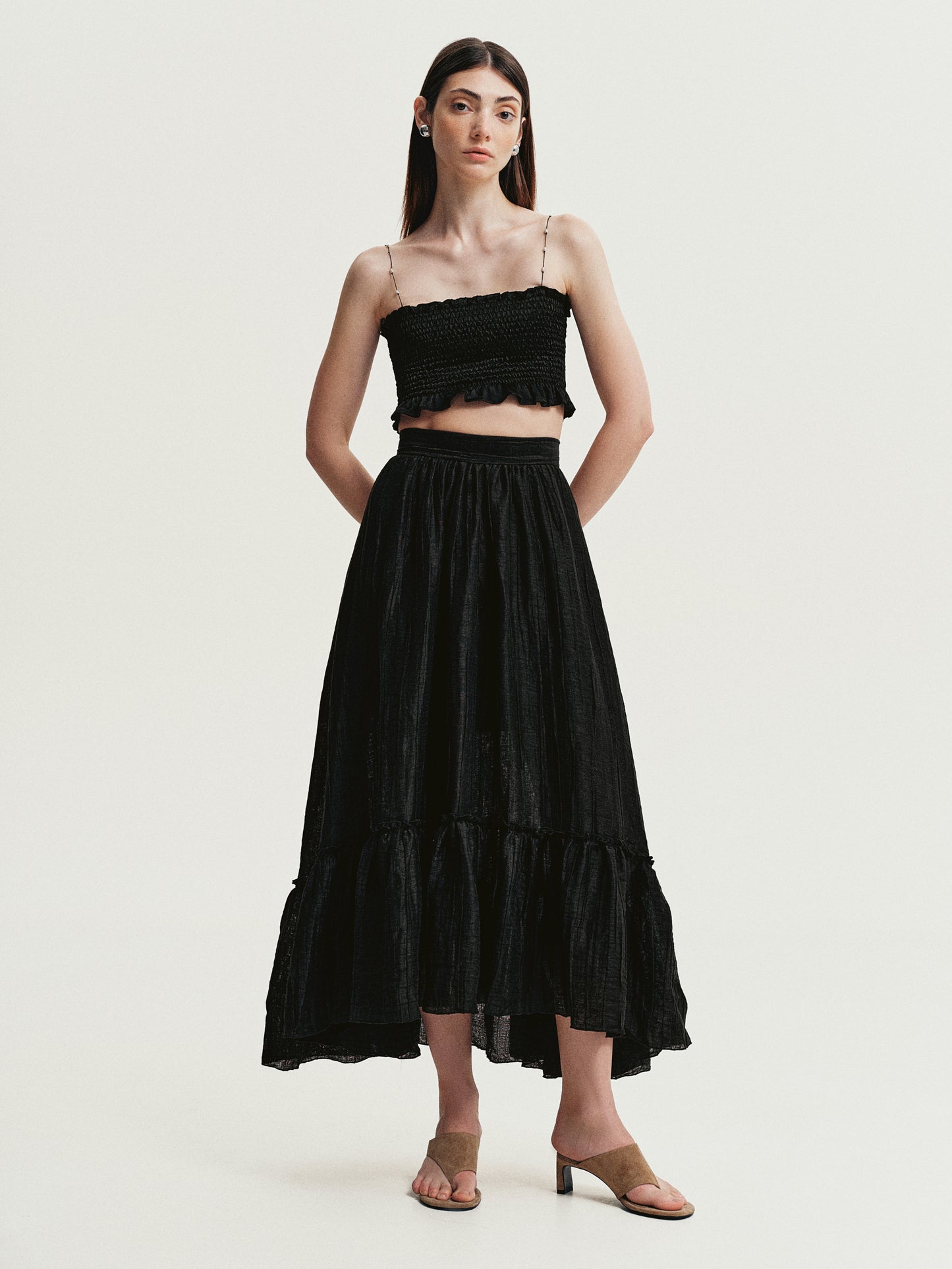 Black top with pearls