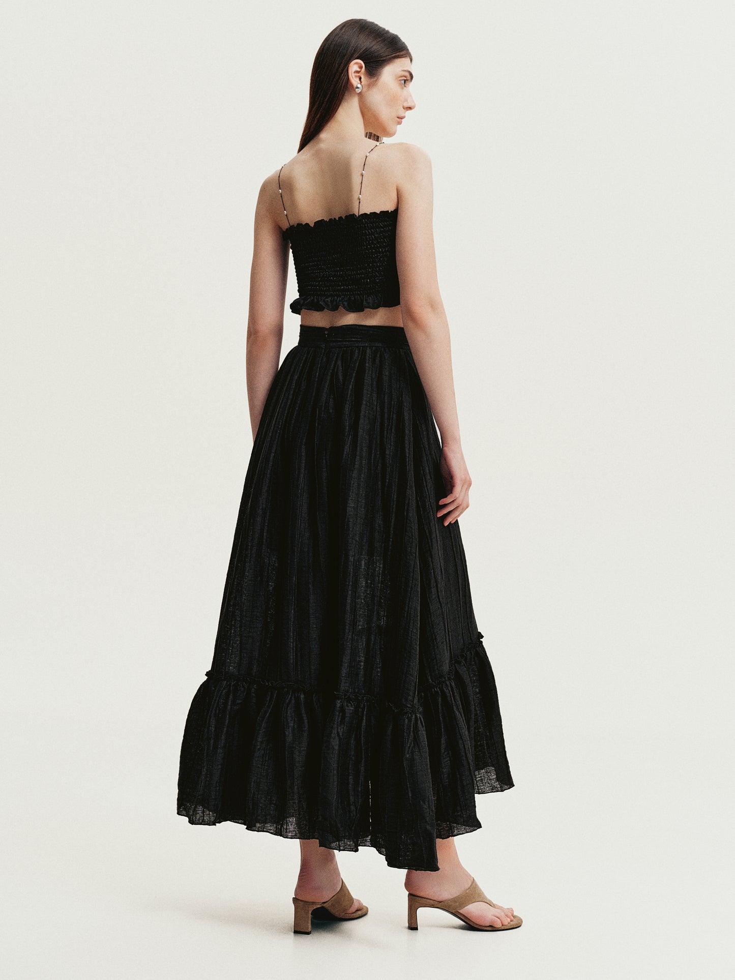 Black top with pearls