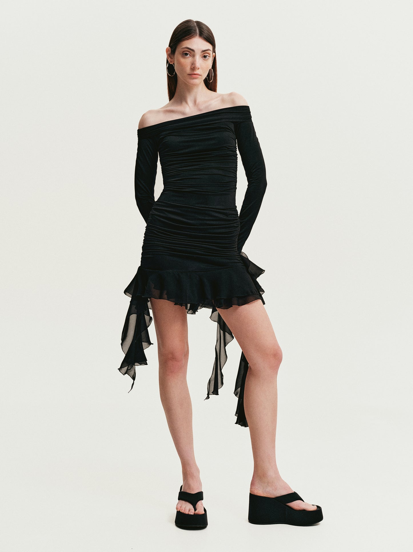 Black mini dress