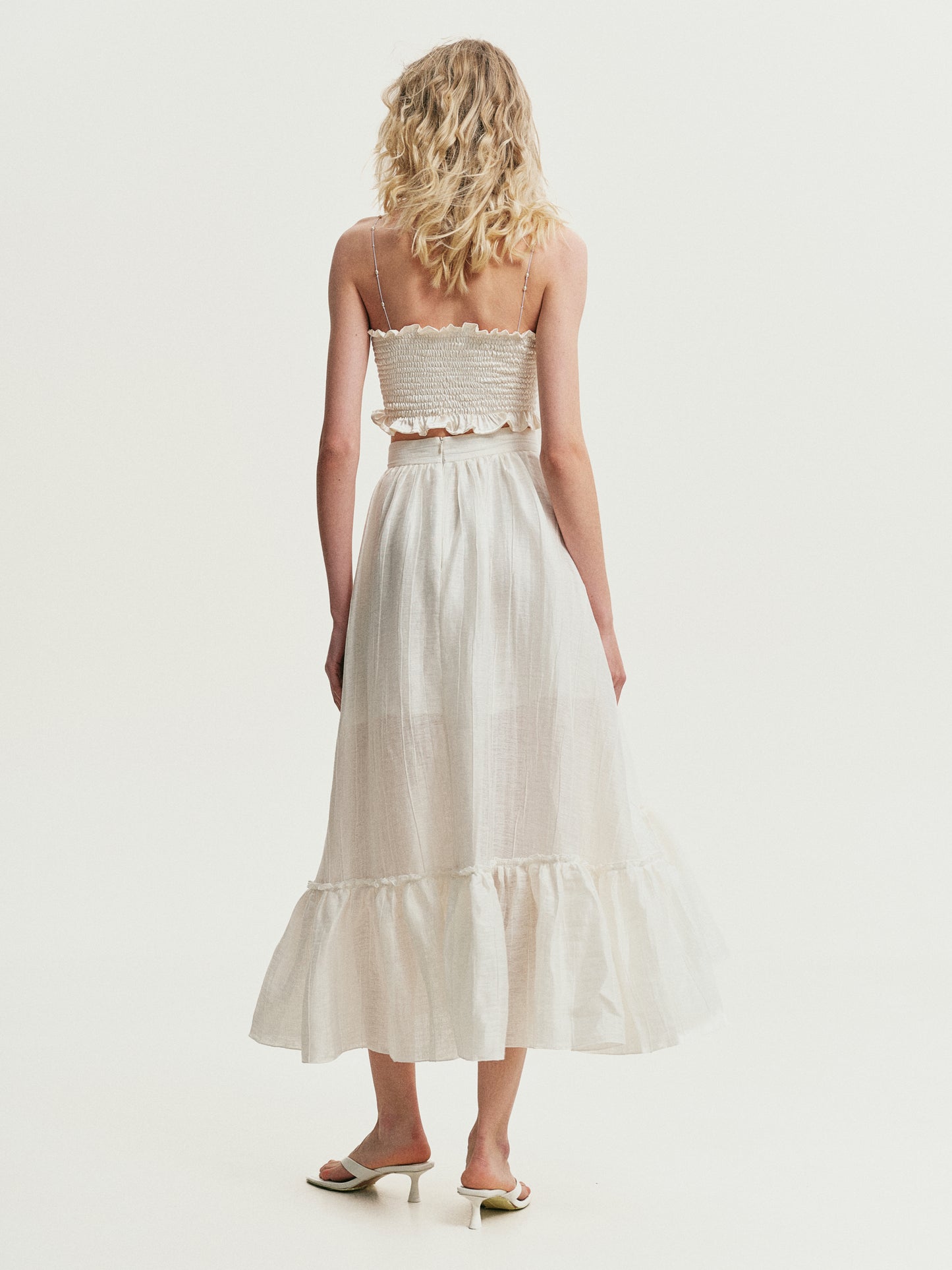 Milk top with pearls