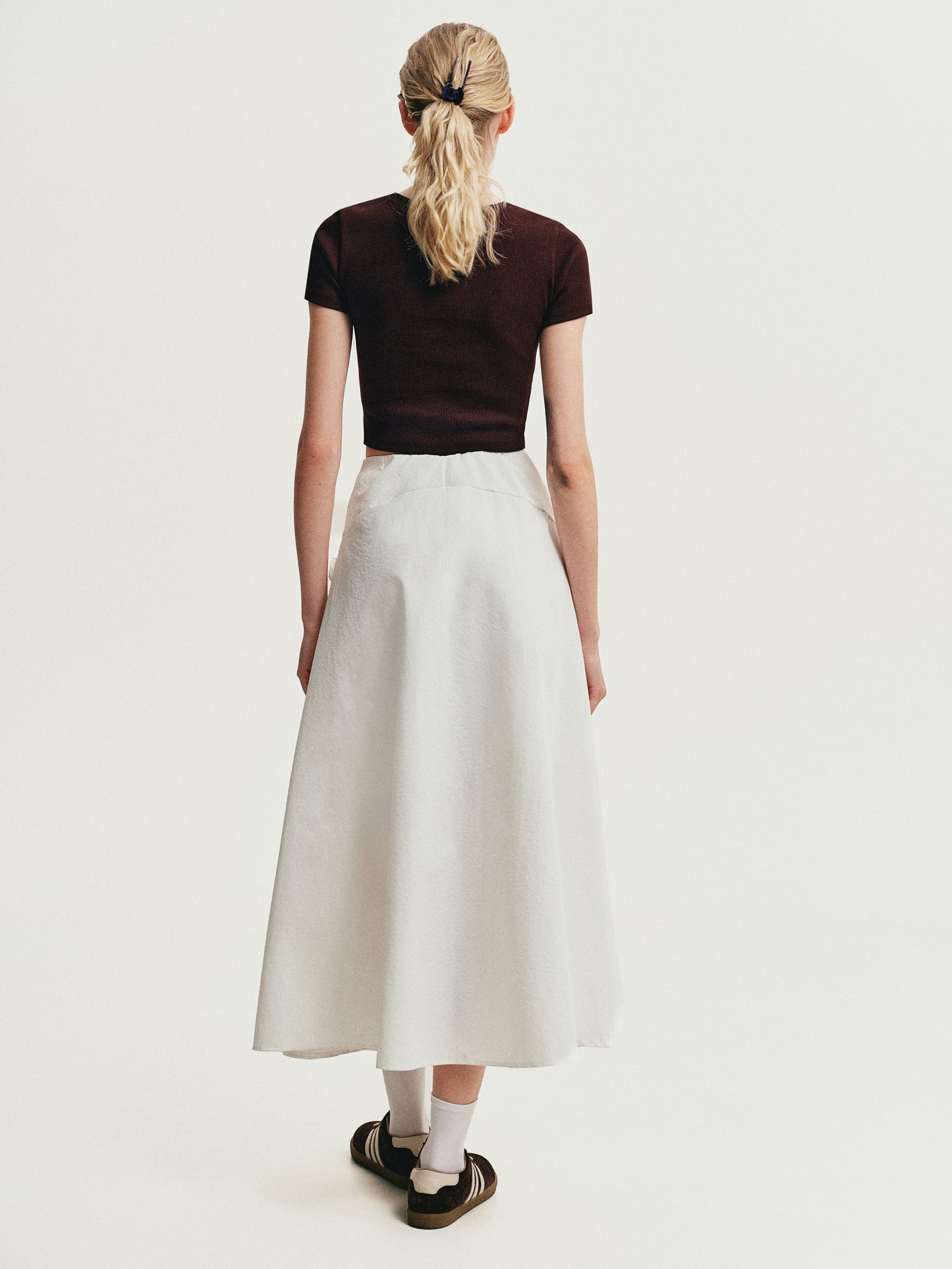 Maxi skirt with bows