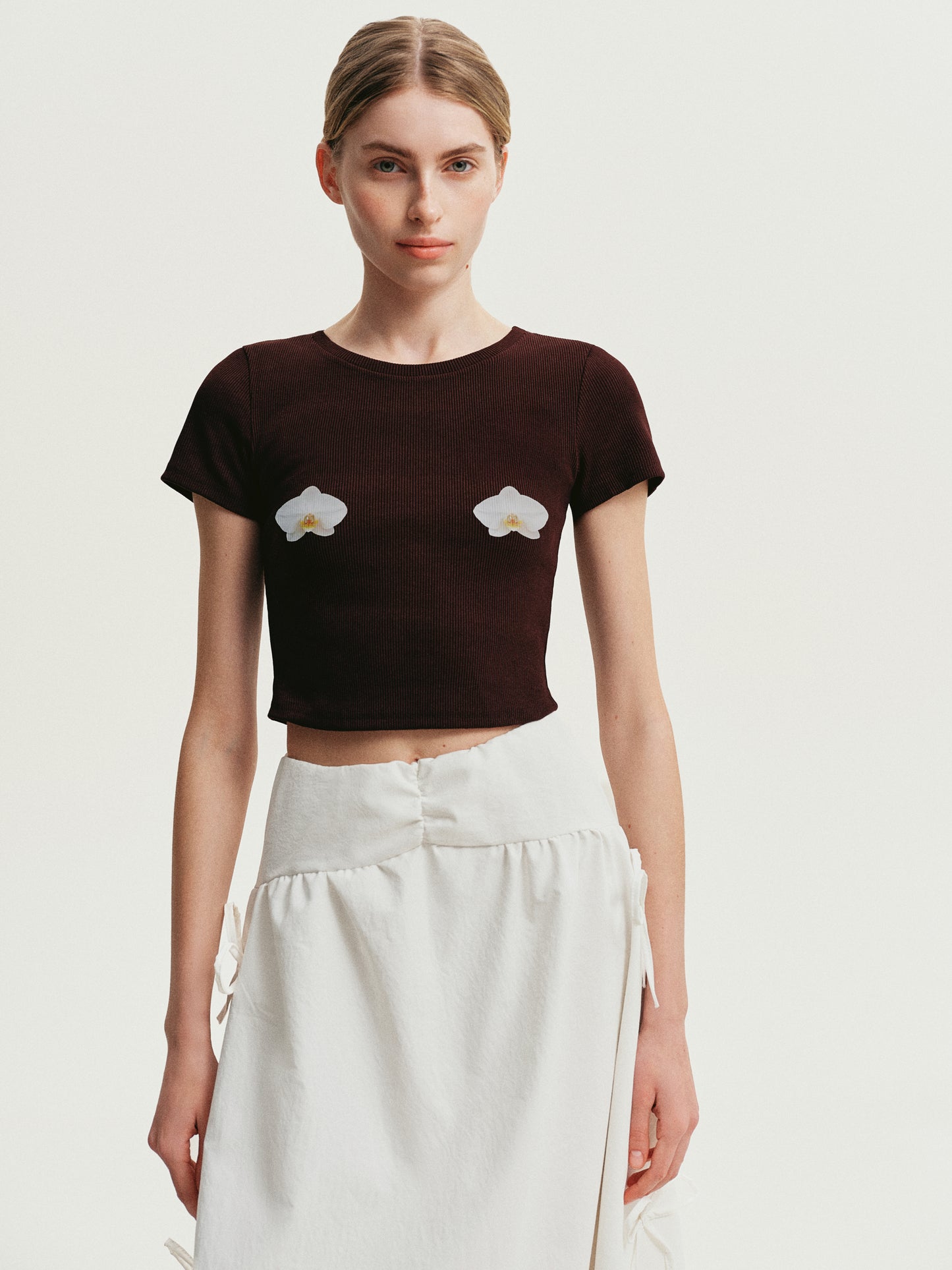 Maxi skirt with bows