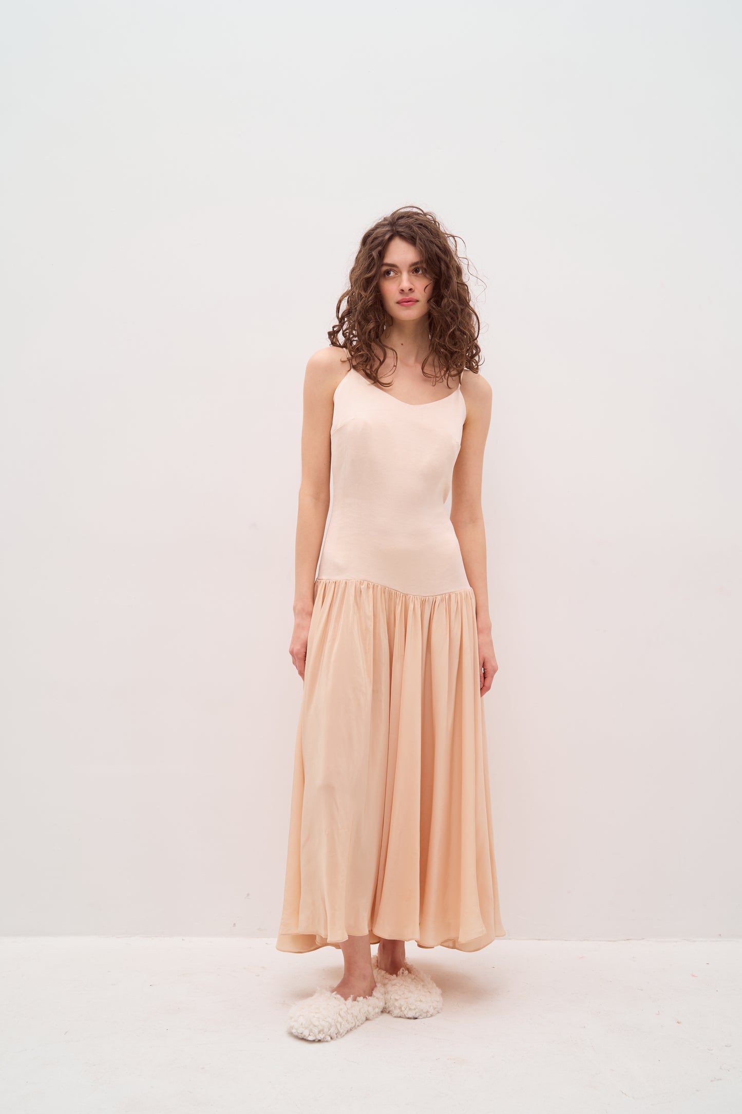 Peach maxi dress