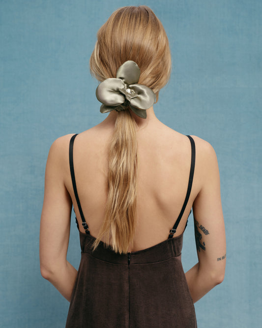 Hair elastic olive orchid