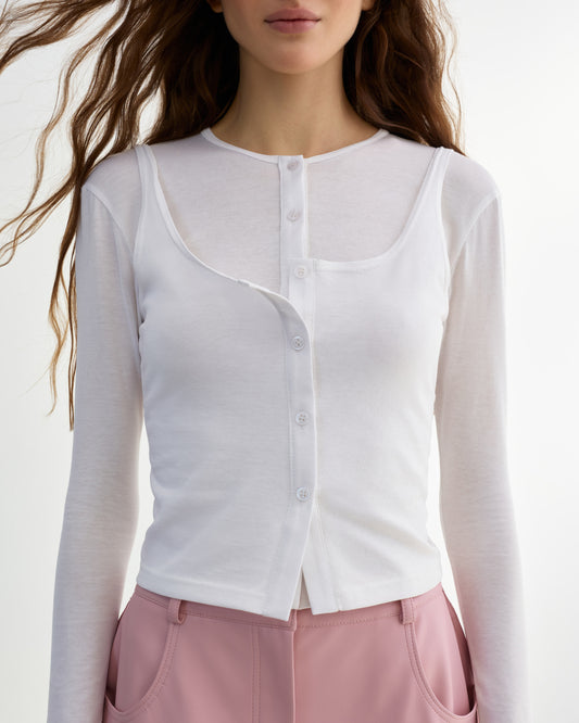 Layered Long Sleeve Top