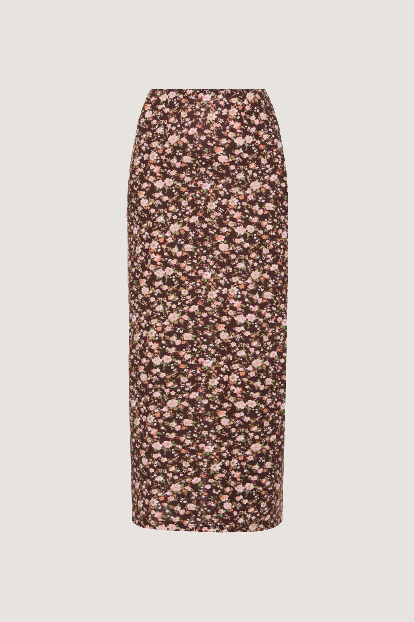 Brown skirt with flowers