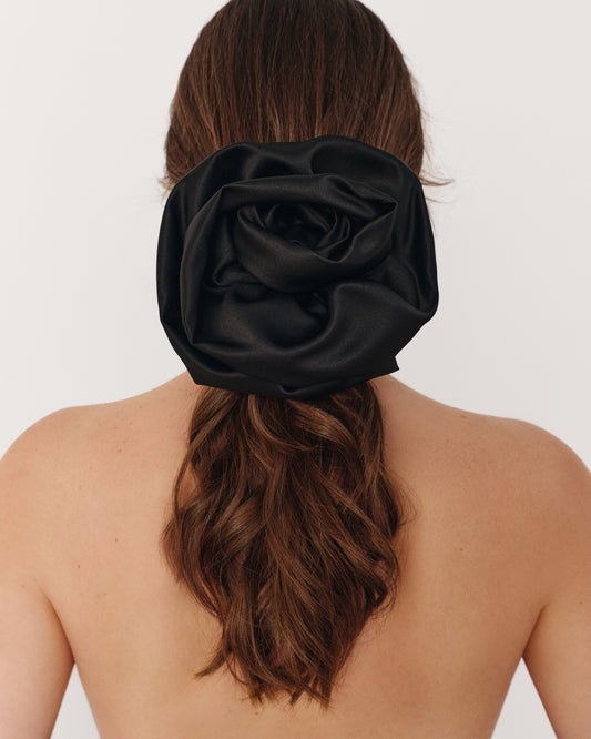 Black rose elastic band