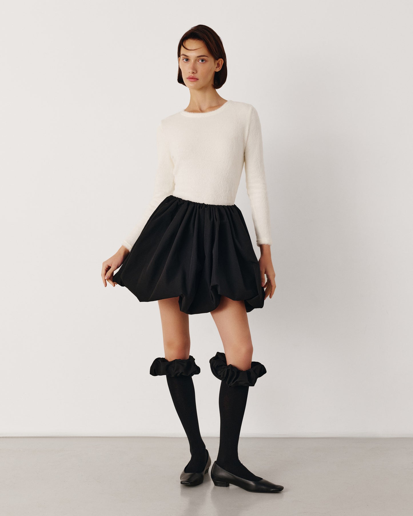 Black cashmere stockings
