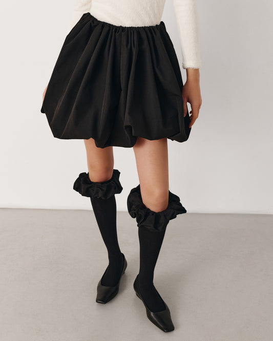 Black cashmere stockings