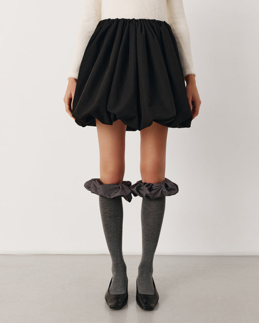 Gray cashmere stockings
