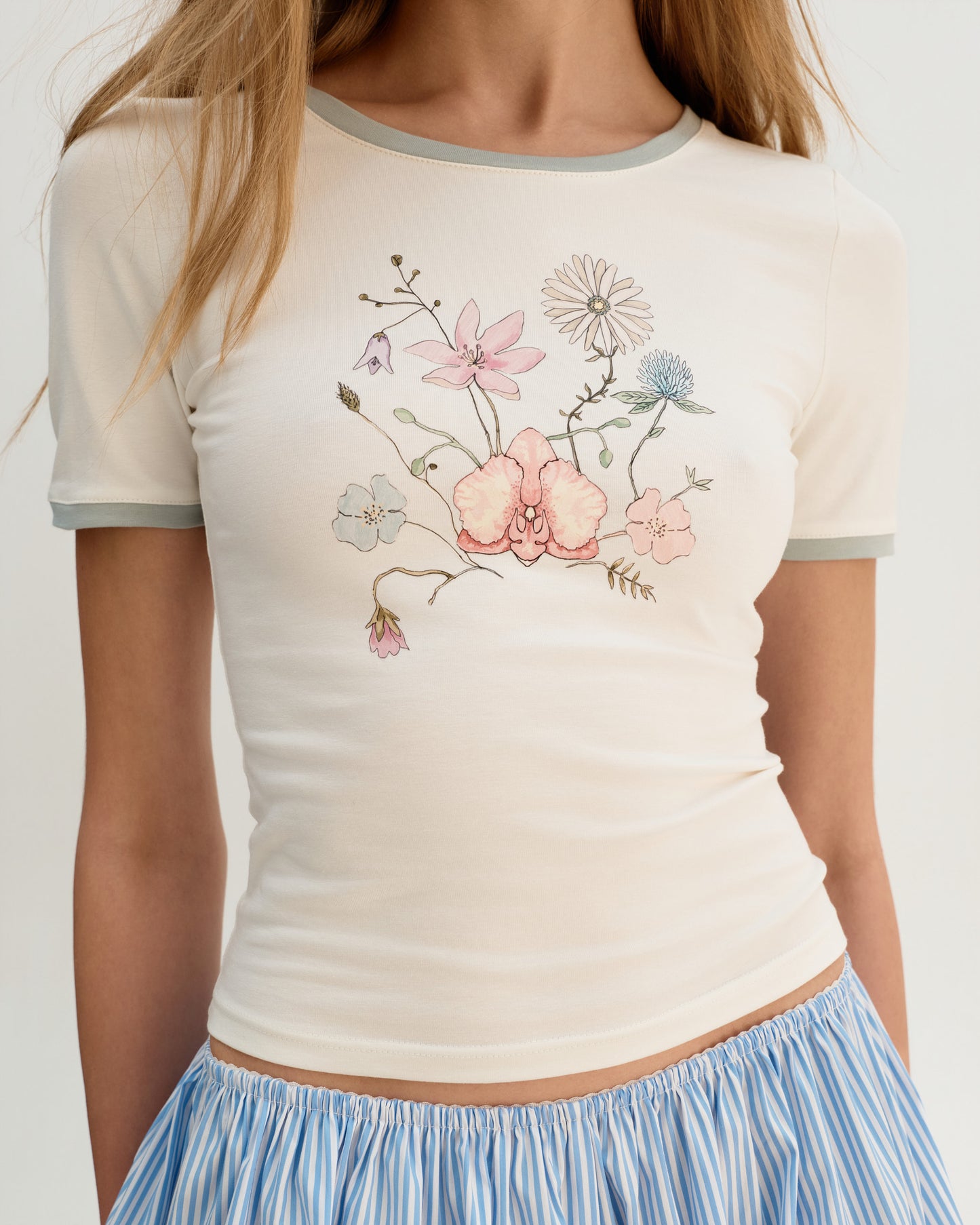 Flora Fitted Tee