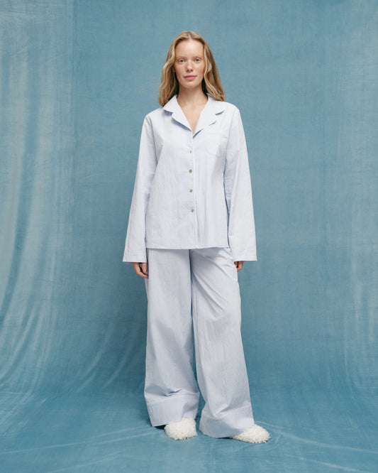 Holiday blouse in blue colour