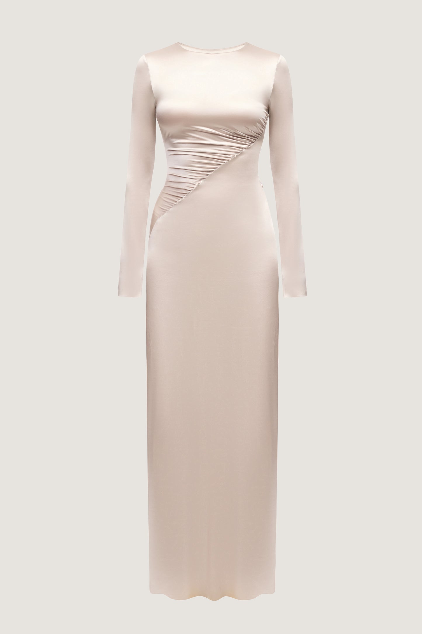 Biflex maxi dress in pearl