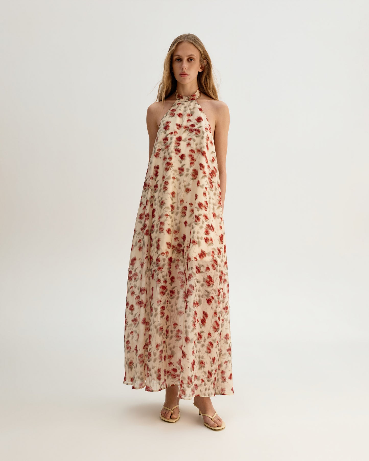 Rose Garden Halter Dress