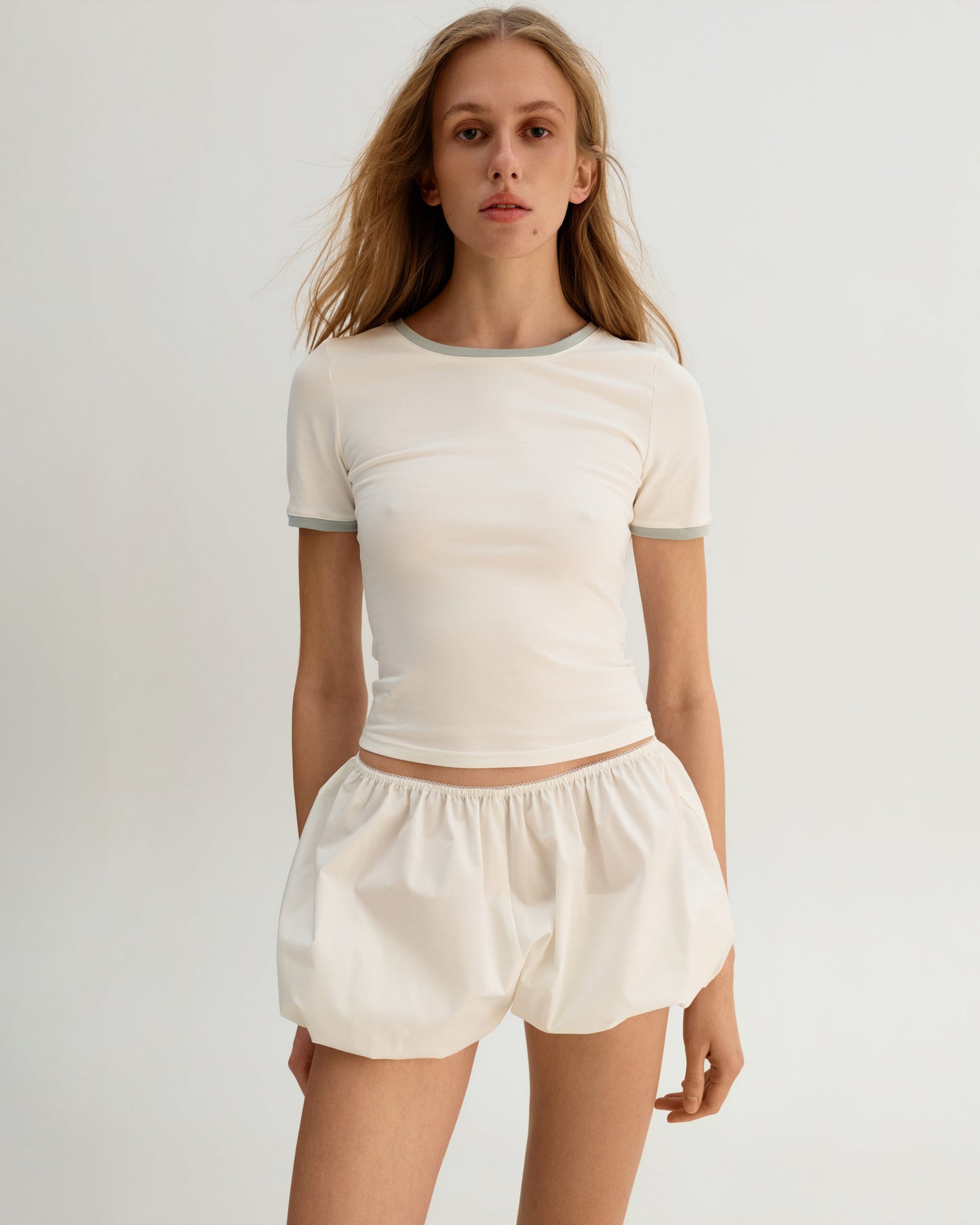Ivory Fitted Tee