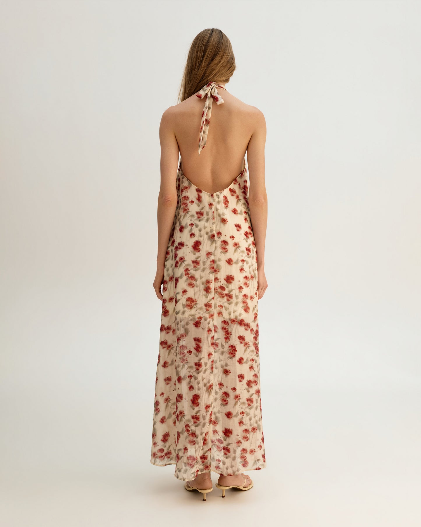 Rose Garden Halter Dress