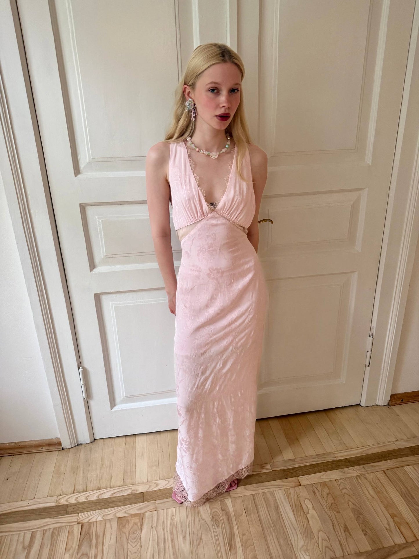 Blush Lace Slip Dress PREORDER