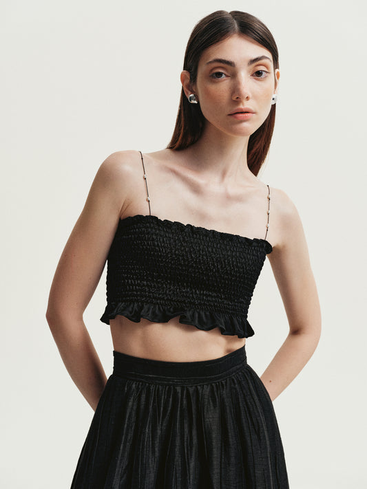 Black top with pearls