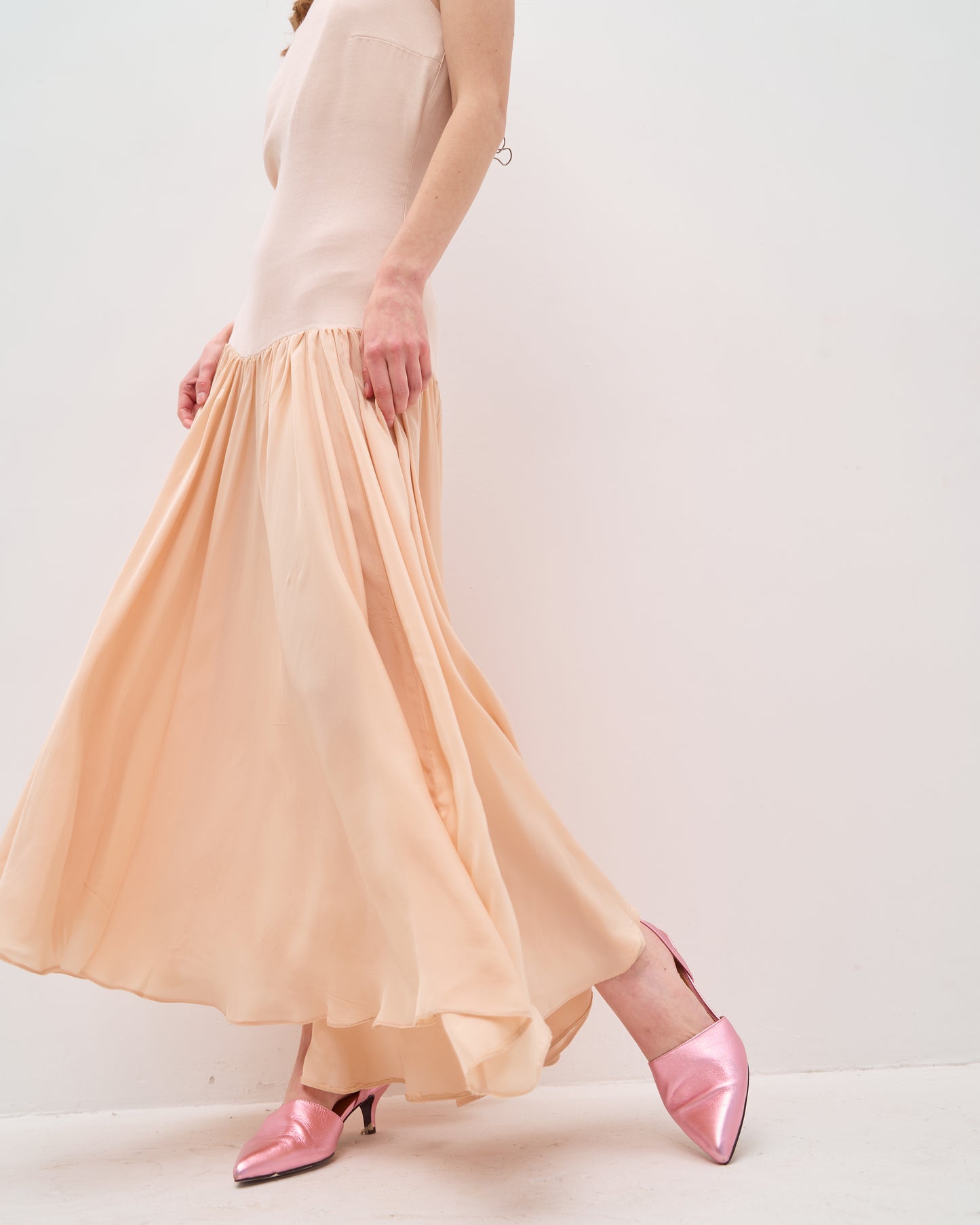 Peach maxi dress