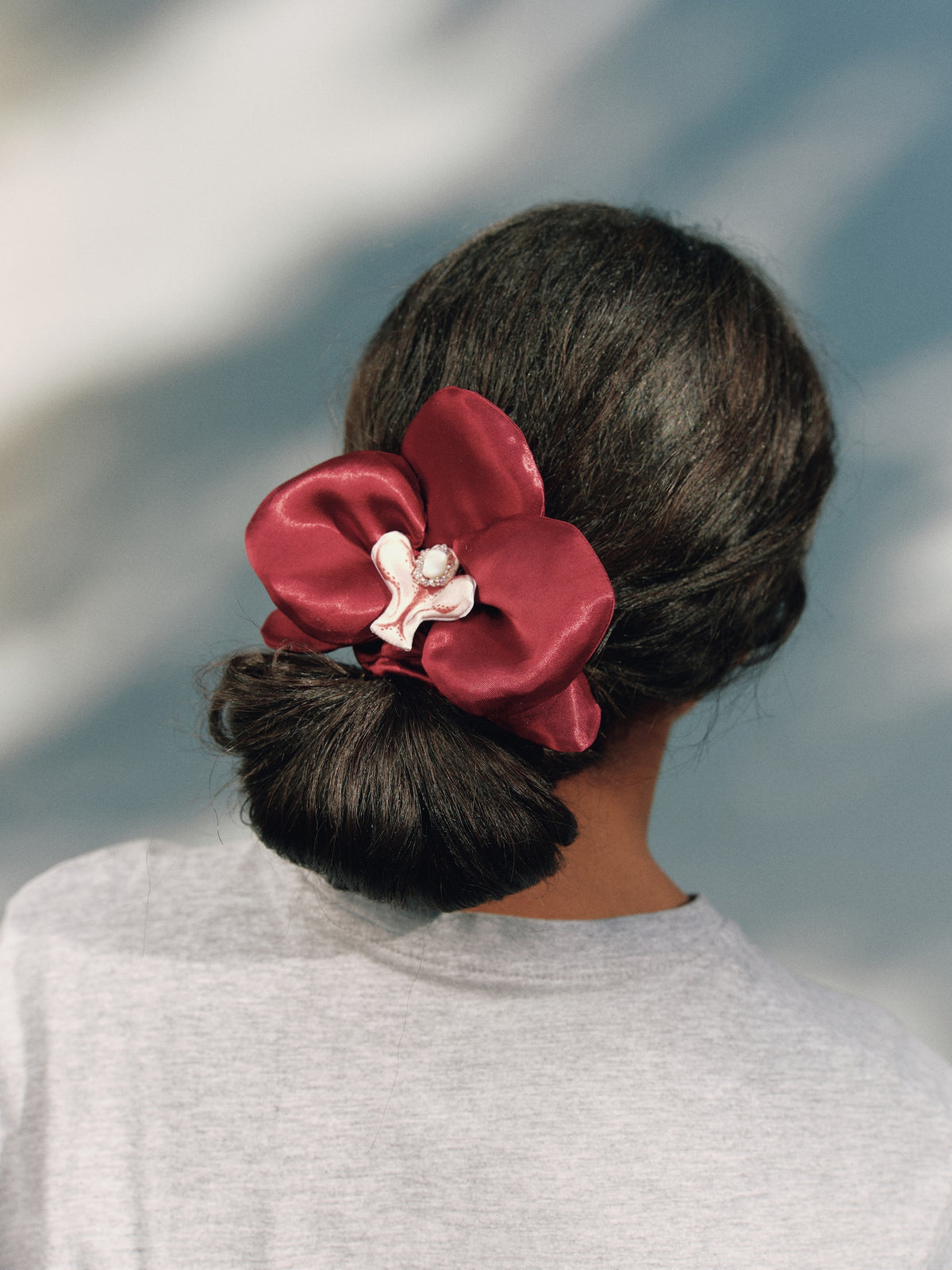 Hair elastic ruby orchid