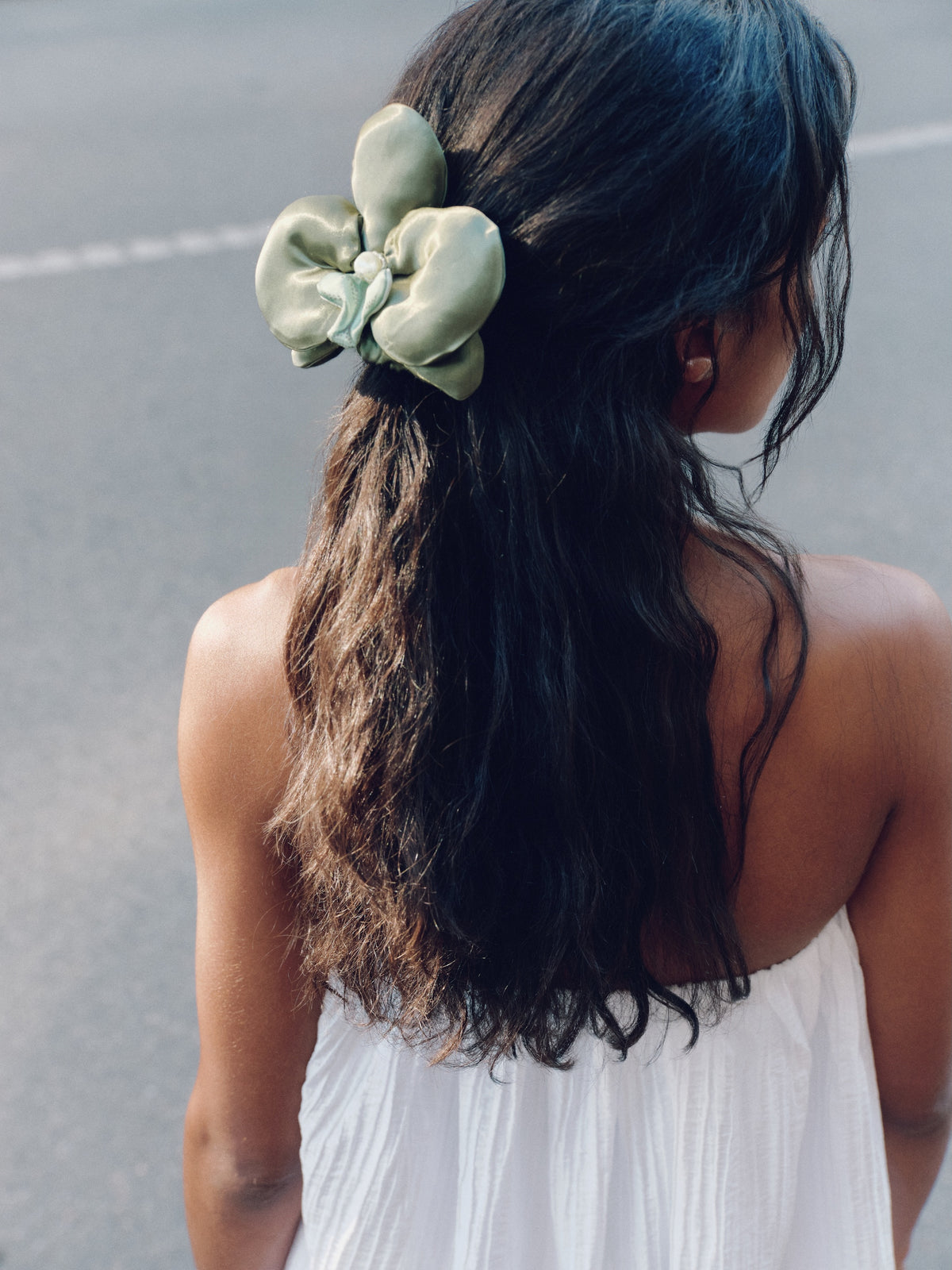 Hair elastic olive orchid